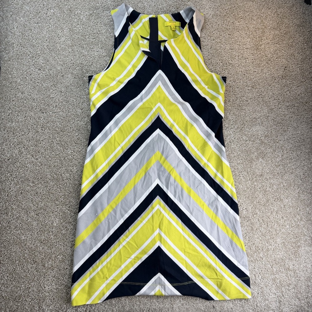 Banana Republic Milly Dress Womens 12 Multicolor Stripe Sleeveless Shift Short